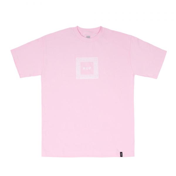 PAISLEY BOX LOGO TEE-PINK